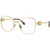 Miu Miu 50XV Pale Gold Glasses Angle Image
