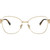 Miu Miu 50XV Pale Gold Glasses Front Image