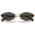 Miu Miu MU56ZS Pale Gold Dark Grey Front Folded