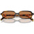 Miu Miu MU11ZSF Honey Havana Brown Front Folded