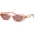 Prada PR26ZS Transparent Peach Light Brown Angle