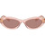 Prada PR26ZS Transparent Peach Light Brown Front