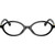 Miu Miu Glasses 01XV Black Clear Front