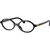 Miu Miu Glasses 01XV Black Clear Angle