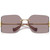 Miu Miu MU54YS Gold Light Purple Brown Front Folded