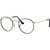 Ray-Ban Glasses Round Metal RX3447V Black Rose Gold Angle