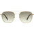 Le Specs Metaphor Gold Khaki Gradient Front