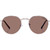 Cancer Council Enviro Round Metal Gold Dark Tort Brown Polarised Front