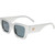 Le Specs Atlantis Matte Silver Dark Grey Angle