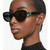 Swarovski SK6002 Black Dark Grey Face Angle