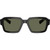 Prada PR02ZSF Black Green Polarised Front
