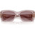 Miu Miu MU07YS Transparent Mauve Light Purple Brown Front Folded