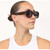 Bask Eyewear Rae Chocolate Brown Gradient Polarised Angle Face