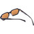 OTIS Metric Black Clear Brown Glass Angle