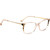 Carolina Herrera Glasses HER 0167 Nude Havana Angle