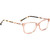 Carolina Herrera Glasses HER 0097 Nude Havana Angle