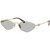 Miu Miu MU56ZS Pale Gold Light Grey Angle