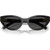 Miu Miu MUA04S Black Dark Grey Front Folded