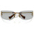 Miu Miu MUA51S Gold Light Grey Front Folded
