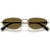 Miu Miu MUA52S Old Gold Dark Brown Front Folded