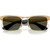 Ray-Ban Wayfarer Deluxe RB3875 Sandblasted Legend Gold Green Front Folded