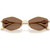 Jimmy Choo JC4017 Gold Dark Brown Front Folded