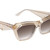 Valley Eyewear Piaf Champagne Gold Metal Brown Angle