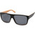 JS Eyewear 6279 Black Wood Grey Polarised Angle