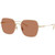 Coach HC7180D Light Gold Milky White Brown Angle