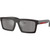 Prada Linea Rossa PSA07S Matte Black Silver Mirror Angle