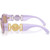 Versace VE4361 Transparent Lavender Light Brown Temple