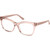 Guess Glasses GU50172 Shiny Matte Beige Clear Angle