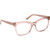 Guess Glasses GU50172 Shiny Matte Beige Clear Angle