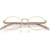 Prada Glasses PRB55V Pale Gold Front Folded