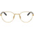 Prada Glasses PRB53V Gold Clear Front