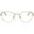 Prada Glasses PRB53V Pale Gold Clear Front