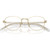 Prada Glasses PRB53V Pale Gold Clear Front Folded