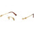 Miu Miu Glasses MU53WV Gold Clear Angle