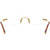 Miu Miu Glasses MU53WV Gold Clear Inner Frame