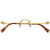 Miu Miu Glasses MU53WV Gold Clear Front Folded