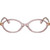 Miu Miu Glasses 01XV Transparent Mauve Clear Front