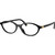 Miu Miu Glasses MU09XVF Black Clear Angle
