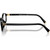 Miu Miu Glasses MU09XVF Black Clear Temple
