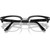 Persol Glasses PO3375 Black Silver Clear Front Folded