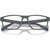 Emporio Armani Glasses EA3233 Matte Dark Grey Clear Front Folded