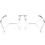 Emporio Armani Glasses EA1167 Shiny Silver Clear Inner Frame
