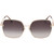 Tom Ford FT1250-K Shiny Pink Gold Smoke Gradient Front