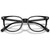 Coach Glasses HC6269D Black Clear Front Folded