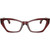 Versace Glasses VE3373U Transparent Bordeaux Clear Front