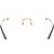 Versace Glasses VE1305 Gold Clear Inner Frame